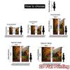 2pcs, 2D FLAT PRINTING Curtains (Without Rod) Autumn Pathway Chic Curtains Versatile Polyester Curtains All Seasons Decorative