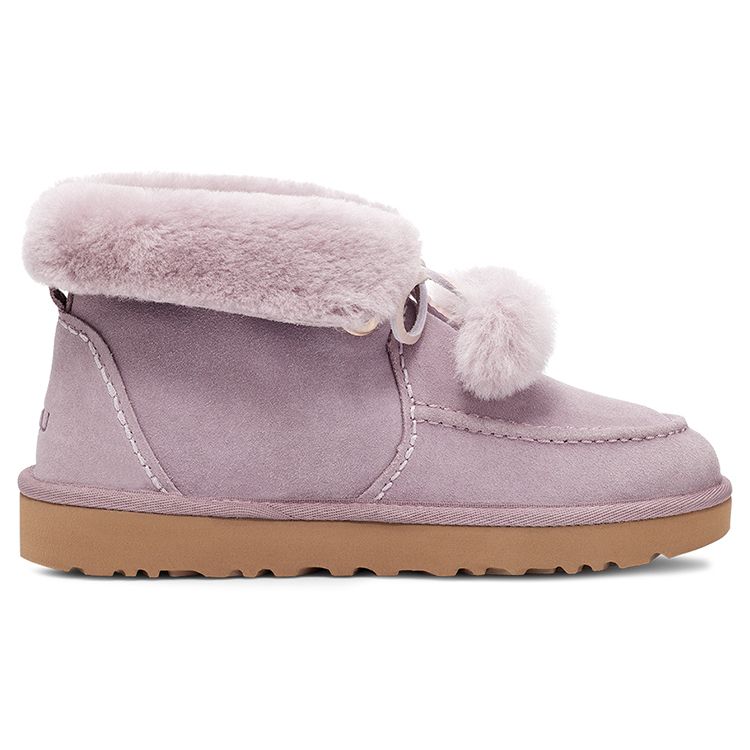 UGG Kyrina Bow Pom овчина теплые прочные бант меховые зимние сапоги женские зимние сапоги розовые фиолетовые 1125390-SHAD