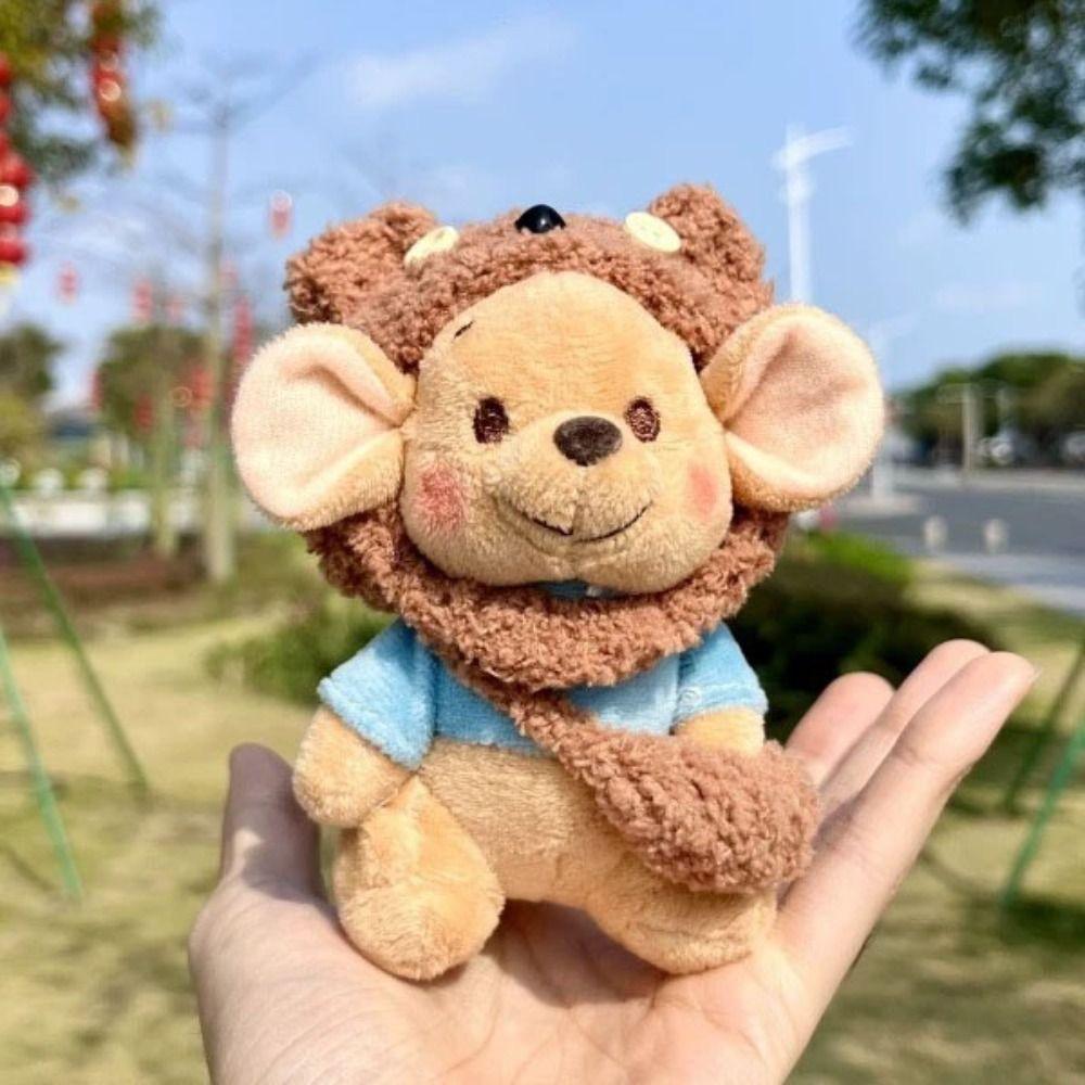 Comfort Little Bean Key Chain Soft Bag Pendant Portable Kangaroo Doll Keychain Girl