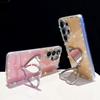 Flash diamond IMD Samsung S11Ultra mobile phone case A11 love mirror holder S11 anti-drop protective case hard
