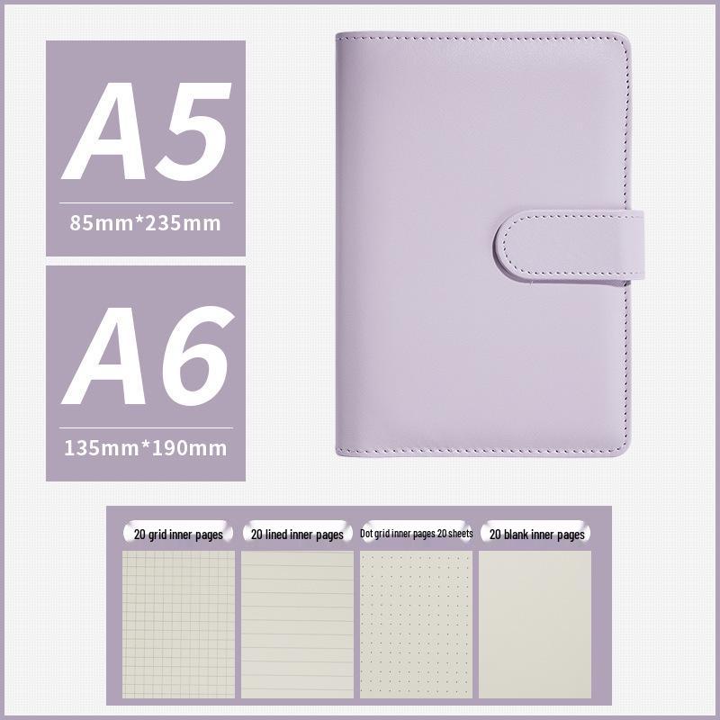 Macaron lösbladsanteckningsbok med avtagbart omslag, kalenderbok