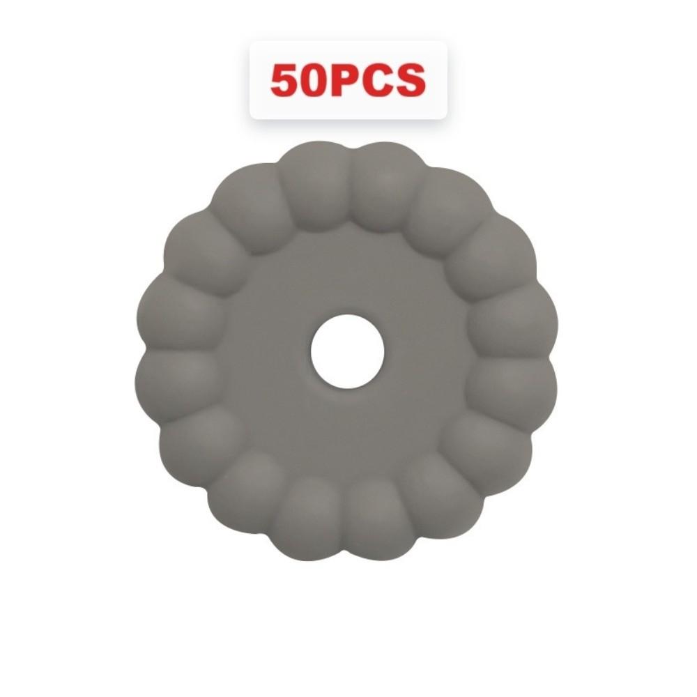 50pcs Solid Color Round Silicone Beads 12mm Flower Silicone Beads For Bracelet Making