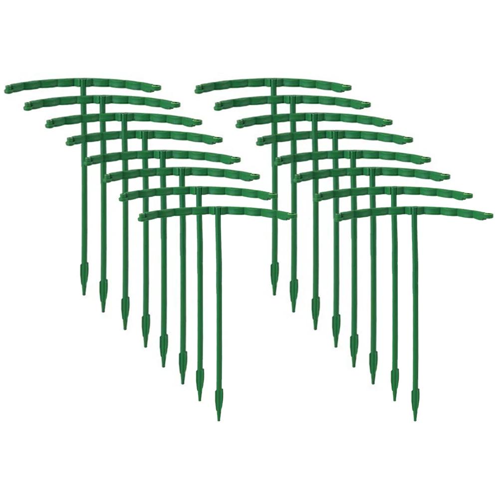 Plastic Plant Support Pile Stand Plant Support Pile for Flowers Greenhouses Arrangement Fixing Rod Holder Garden Tools