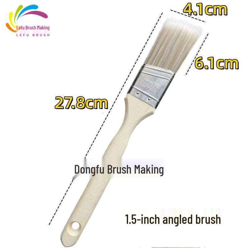Industrial Long Handle Solvent Resistant Hog Bristle Paint and Cleaning Brush
