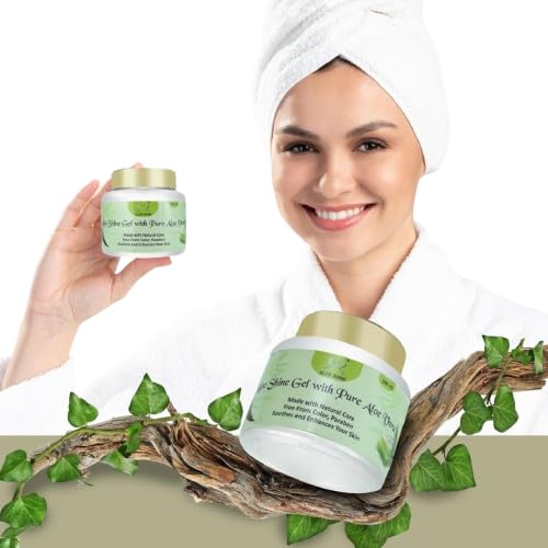 Aloe Vera Gel for Face & Hair, Pure Aloe Vera & Vitamin A,C,E for Acne, Scars, Dark Circles & Sunburn, Hydrating & Soothing Skin Care Gel | Multipu