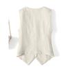 Fashionable New Linen Vest Thin Women's Vest High-end Slim Fit Short Sleeveless Suit V-neck Camisole Jacket009