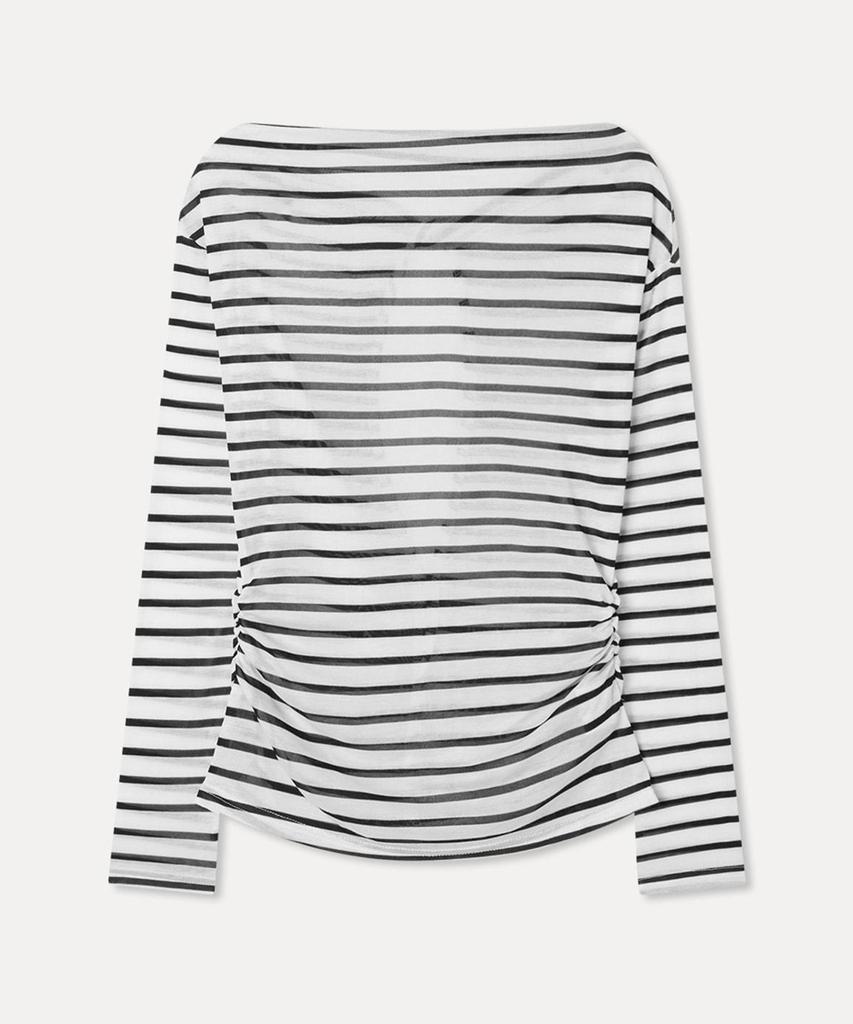 MIXXO Striped Cowl Neck T-Shirt_Miwlwg90Ss