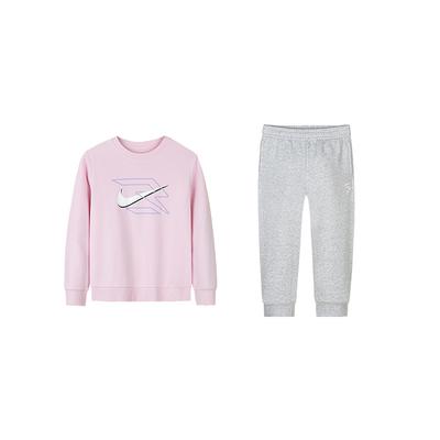 Casual Sports Suit Comfortable Stylish Versatile Solid Color Kids Suits Cherry-Blossom-Pink N32442170GS-004