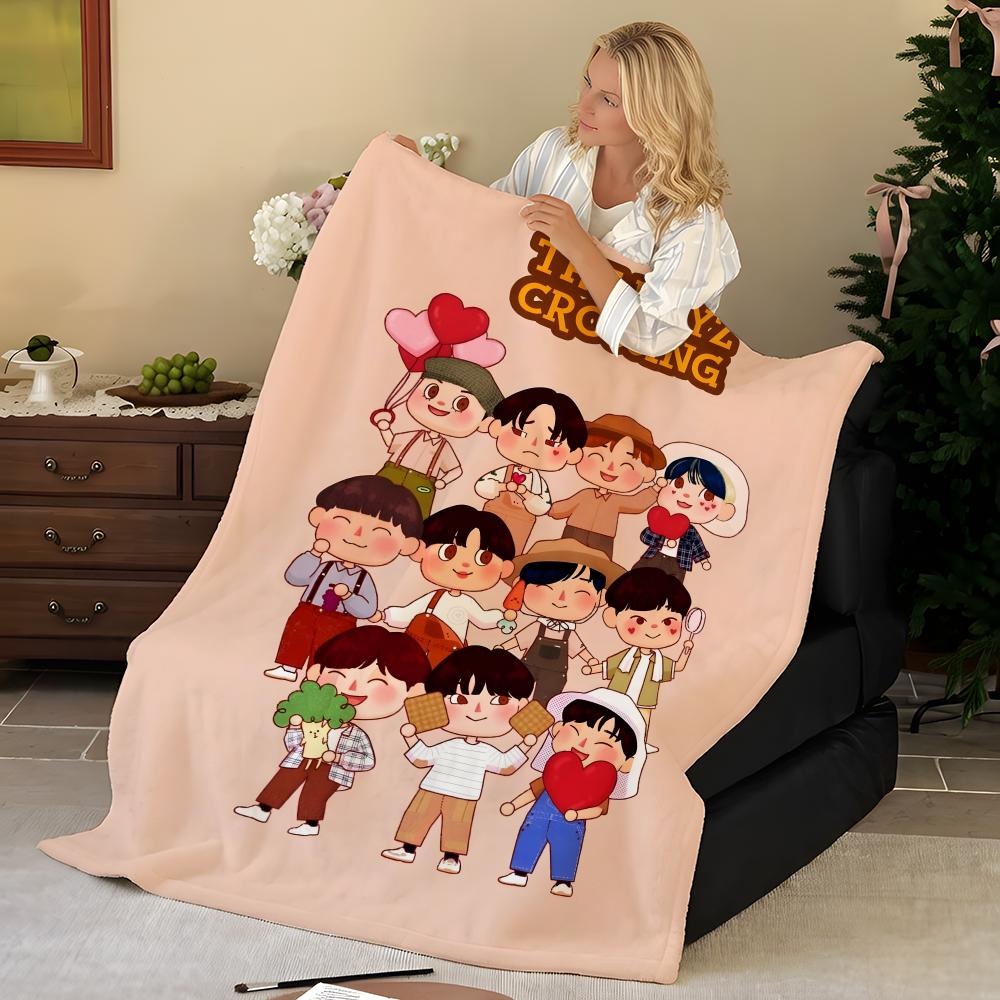 Music T-the B-boyz Throw Flannel Blanket, Soft Warm, Durable & Washable cute Cool