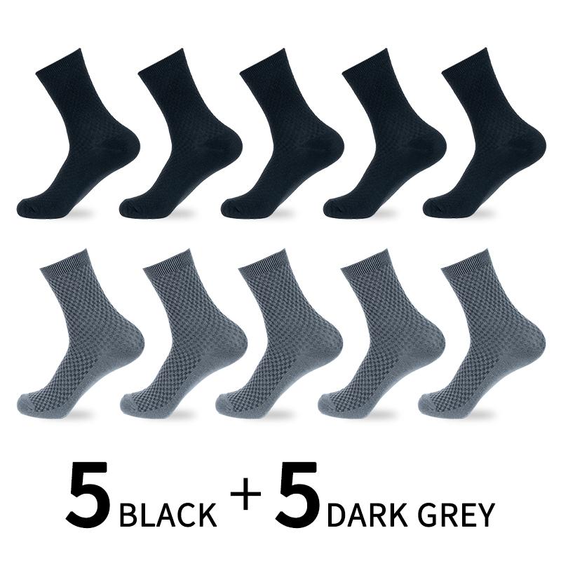 10 Paar Herren Fasersocken Nagelneu Lässig Business Deodorant Atmungsaktiv Lang Weich Mesh Baumwolle Bequeme Socken