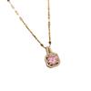 **Lively Women's Necklace: Titanium Steel & Gold-Plated Copper Clavicle Chain**