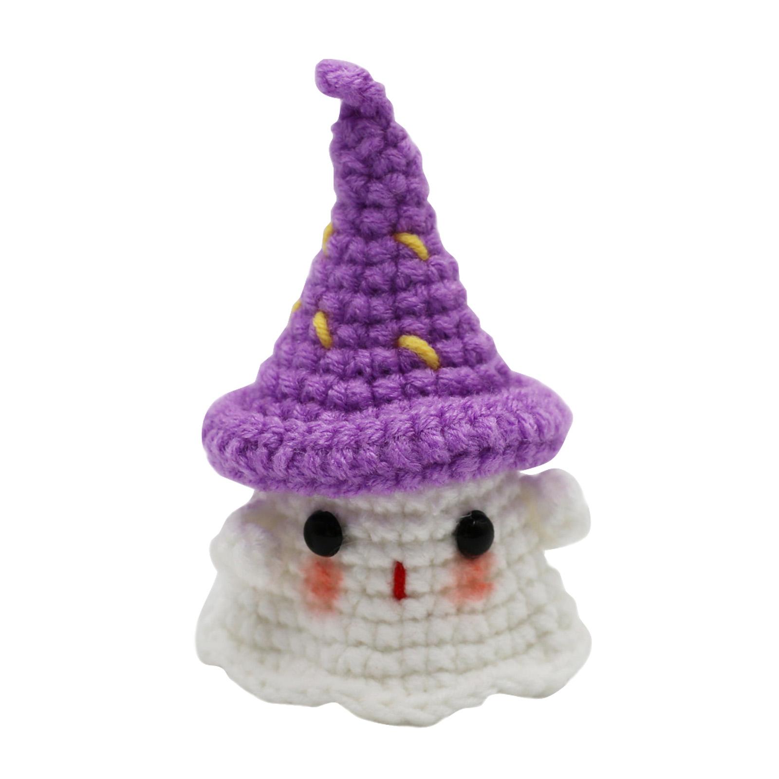 

Cute Crochet Doll Accessories For Halloween Car Decorations, Hanging Decorations For Car Rearview Mirrors, For Women, Men, Bags And Family Gifts One Size