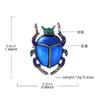 New Imitation Enamel Beetle Brooch Fashionable and Versatile Men's Suit Coat Corsage Pin Accessories
