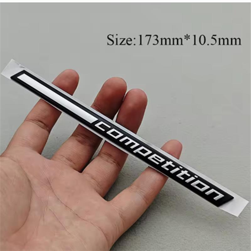 ABS Bilklistermärke Tävlingslogotyp Bar Understruken Märke Emblempåsar För BMW M3 M4 M5 X5M X6M Thunder Edition Biltillbehör yi2
