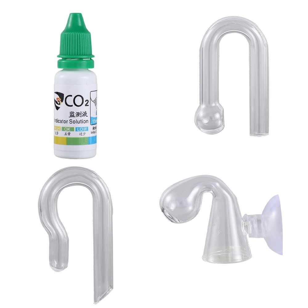 Concentration CO2 Indicator Fish Tank Aquarium Tester Monitor CO2 Monitor Glass Drop Checker Indicator Monitor CO2 Diffuser