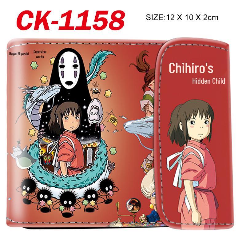 Chihiros Reise ins Zauberland Totoro Prinzessin Mononoke 3D Prägung Cartoon Münzbörse