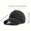 Comfortable and Breathable Washed Cotton Peaked Cap Retro Letter Printed Baseball Cap Trendy and Versatile Sun Hat