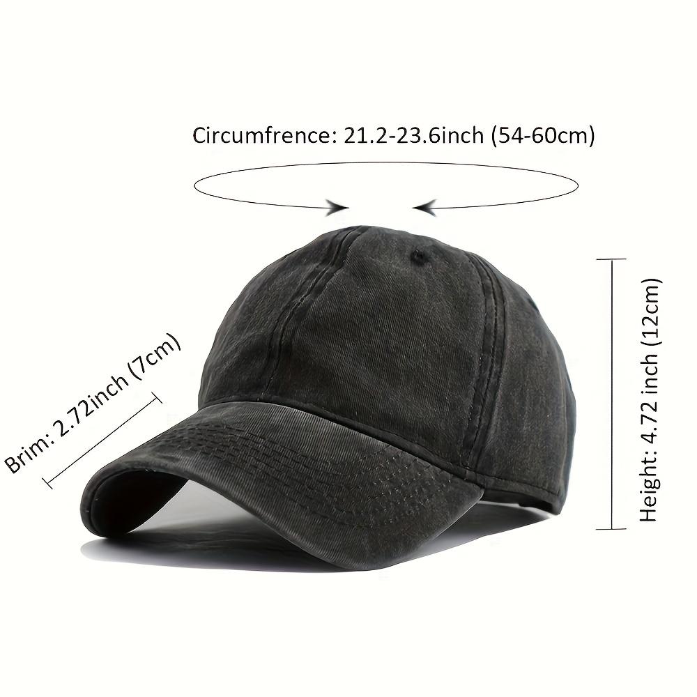 Comfortable and Breathable Washed Cotton Peaked Cap Retro Letter Printed Baseball Cap Trendy and Versatile Sun Hat