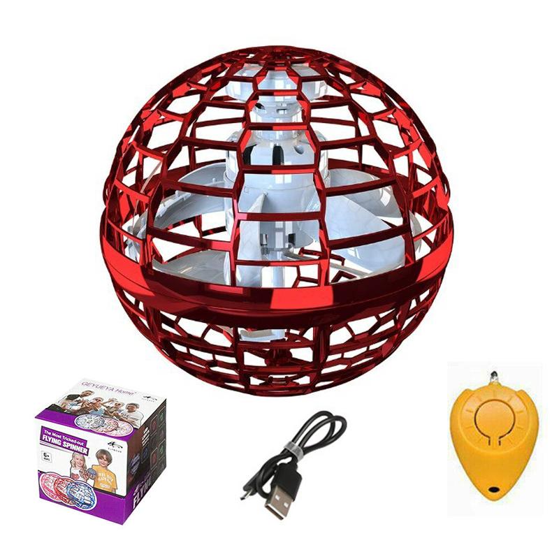 

Flying Pro Spinner Ball Boomerang Toy Mini Ufo Drone Kids Xmas Gift Birthday Red