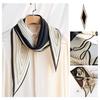 Autumn Double Crepe Silk Scarf: Versatile Casual Neck Warmer & Sun Protection Shawl for Women