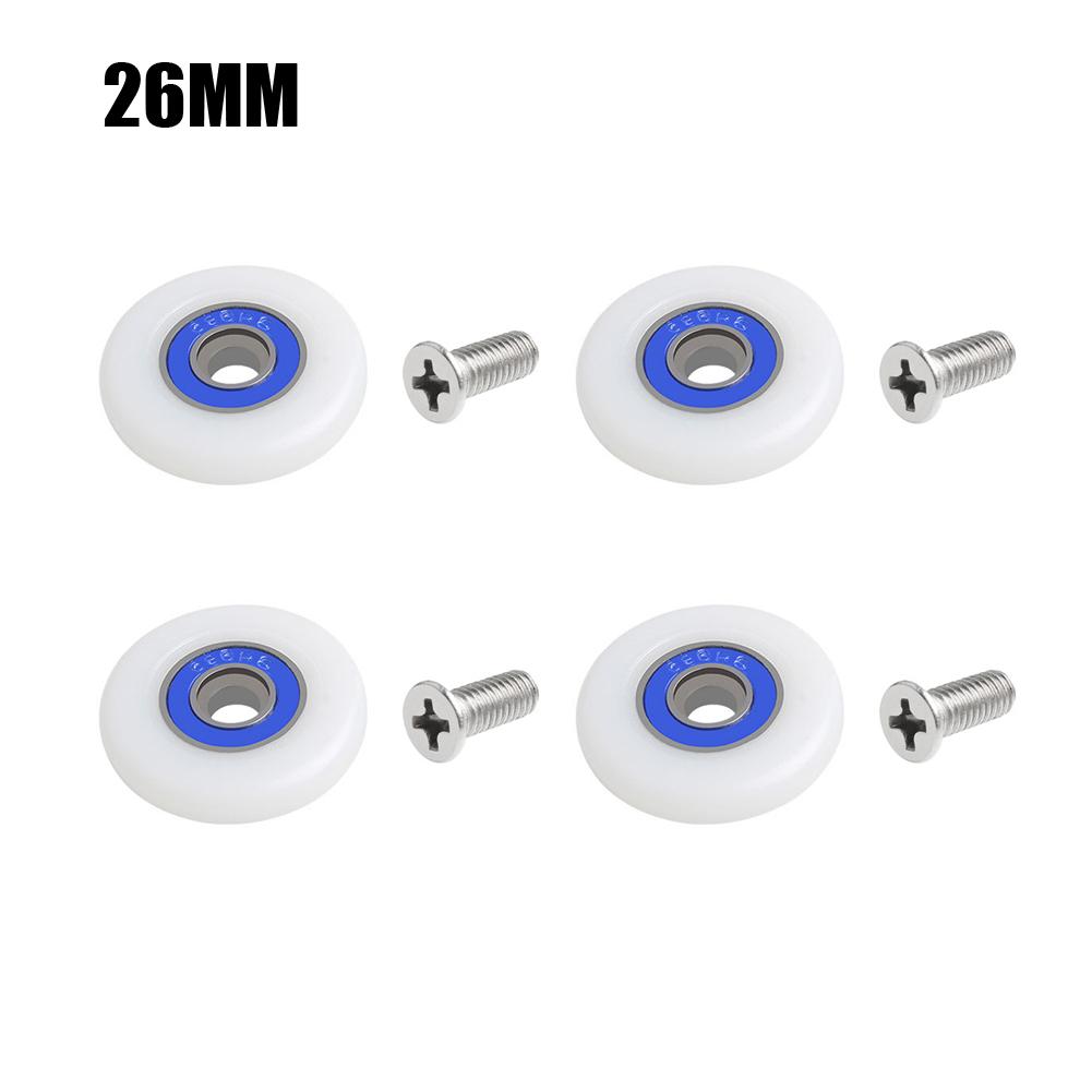 

Wheels Door Rollers Pulleys Roller Wheel Shower Door Sliding Steam Cabin 26~29mm Cabinet Glass Door High Quality