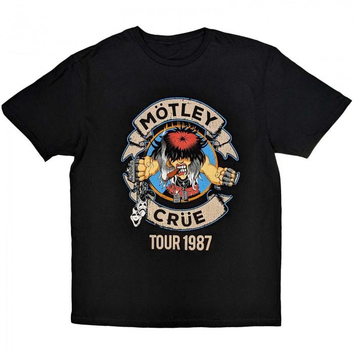 Motley Crue Unisex Adult Girls Girls Girls Tour Â´87 Cotton T-Shirt