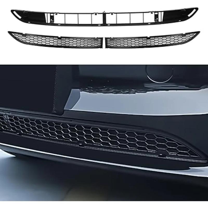 Car Front Bumper Grill Mesh Front Bumper Lower Grille Mesh Grille Lower Bumper Grill Cover for Tesla 2024 2025 Model 3 Highland