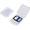 Clear Plastic Memory Card Case Compatible with SD SDHC SDXC Micro SD T-Flash Card (10 PCS)