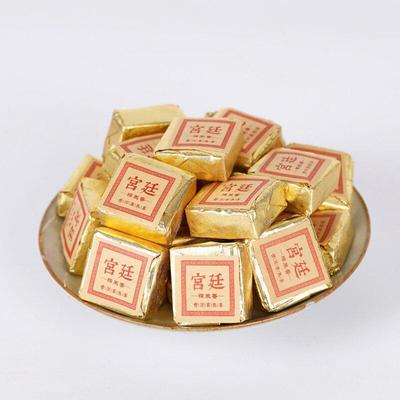 2020 Shu Puerh Tea Royal Court Glutinous Fragrance Tuo Cha Ripe Puerh Compressed Tea 500g