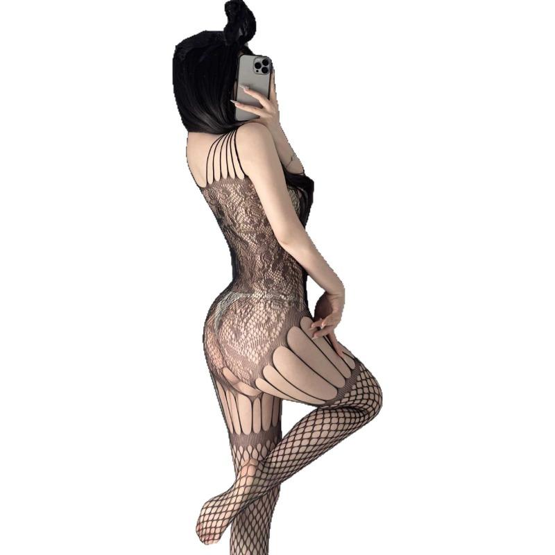 Sexy Underwear Three-point Passion Free Tights Can Be Torn Sexy Perspective Mesh Clothes Pure Desire Temptation Suit Uniform