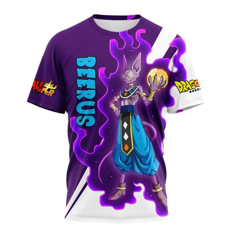 Japanese Anime Dragon Ball Z Printed Super Fused Zamasu Dope White Mighty Aura T-Shirt Fashion Kids Adults Cosplay Tops Clothing