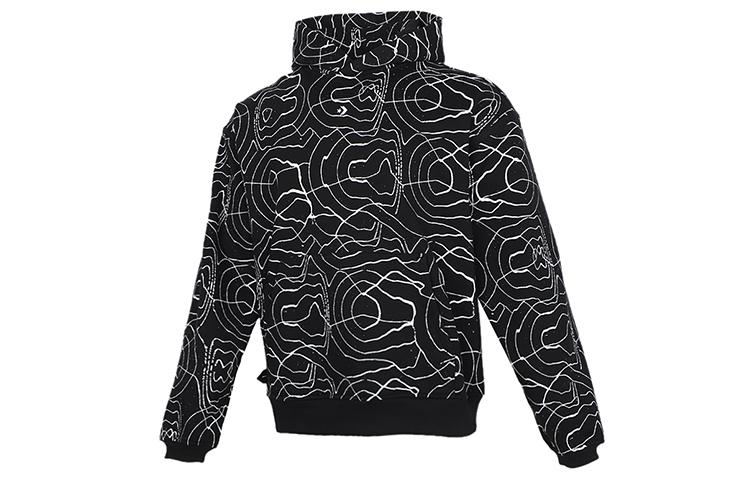 Converse Men's Sweatshirts All Over Print Multicolor Hooded Thickened Regular 10022229-A01 Cm