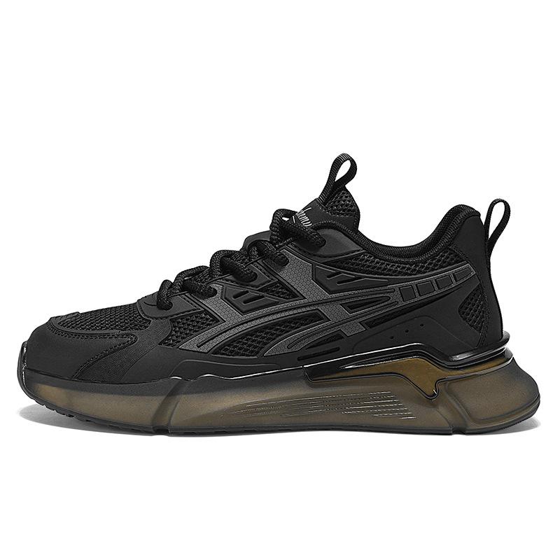22 spring and summer new mesh breathable black samurai dad shoes popcorn soft bottom trendy sports running shoes 39
