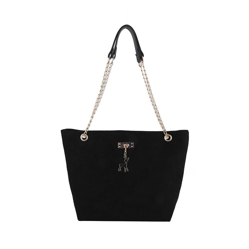 Velvet Soft Trendy Chain Shoulder Bag For Women Versatile Summer Tote Handbag