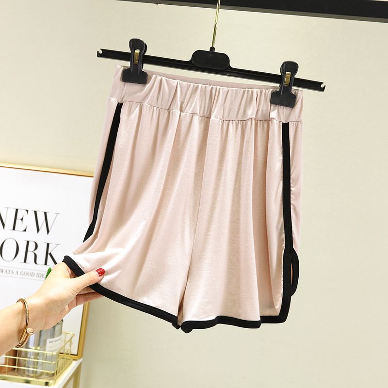 

Modal Casual Shorts Women s Summer High Waist Wide Leg Loungewear Pajama Shorts Western Style All-Matching Loose Track Pants Hot Pants Skin color XL (60.00 kg-70.00 kg recommended