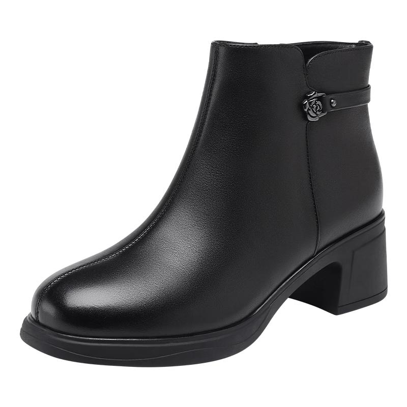 Red Dragonfly Women s Winter Warm Leather Ankle Boots WTC457601H 36