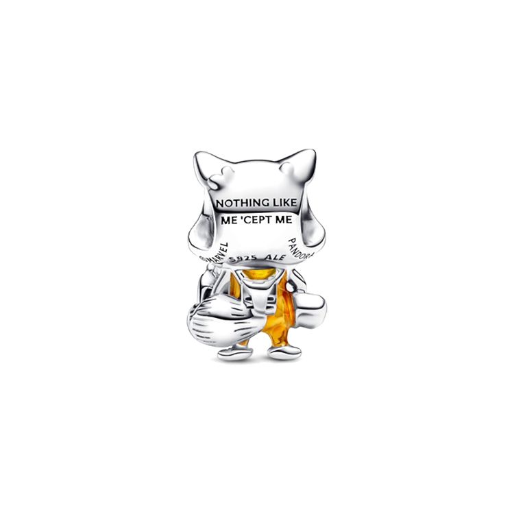 Pandora Marvel X  Guardians Of The Galaxy Rocket Raccoon Fashionable Elegant Versatile Charm Women charm Silver 792563C01