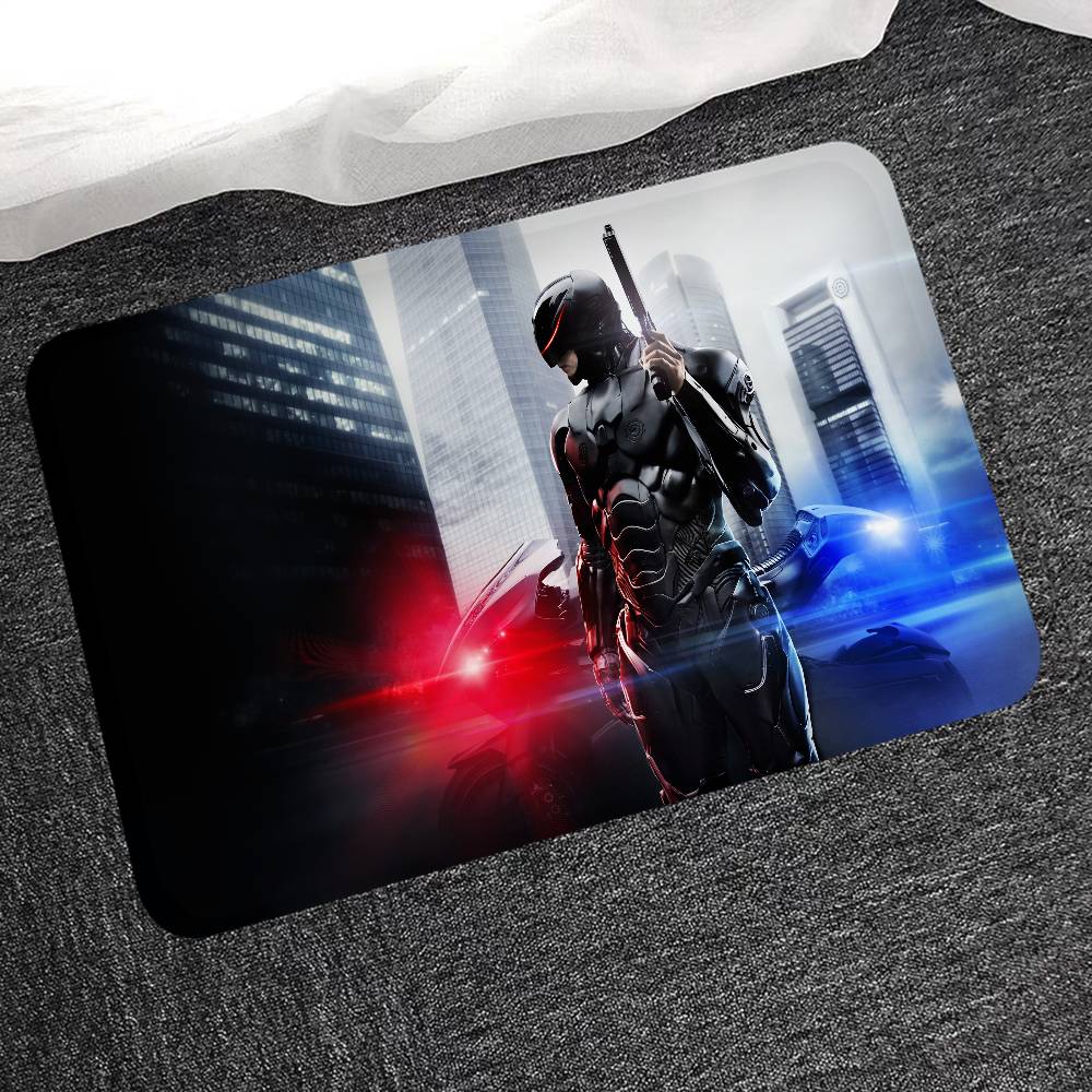 Actionfilm R-Robocop Badezimmermatte Kinderzimmer Schlafzimmer Dekoration Balkon Rutschfeste Fußmatte Wohnzimmer Willkommensteppich