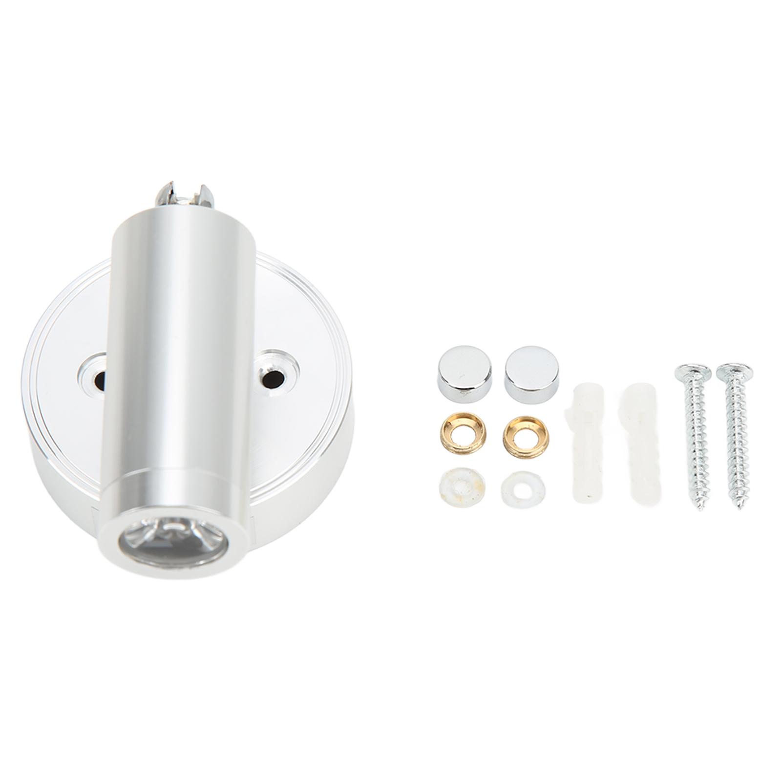 

Прикроватный светильник для чтения в автофургоне, вращающийся настенный светодиодный точечный светильник для чтения 3 Вт с выключателем для лодки, черный серебряный/белый