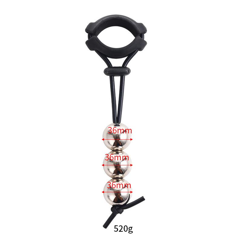 Bdsm Male Penis Ring Exercise Device Weight Bearing Penis Extender Enlargement Stretcher Ball Semen Lock Adult Sex Toys for Men