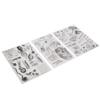 3Pcs Transparent Stamp TPR Assorted Styles Skin Friendly Easy to Use Clear Stamp for Card Making Scrapbooking