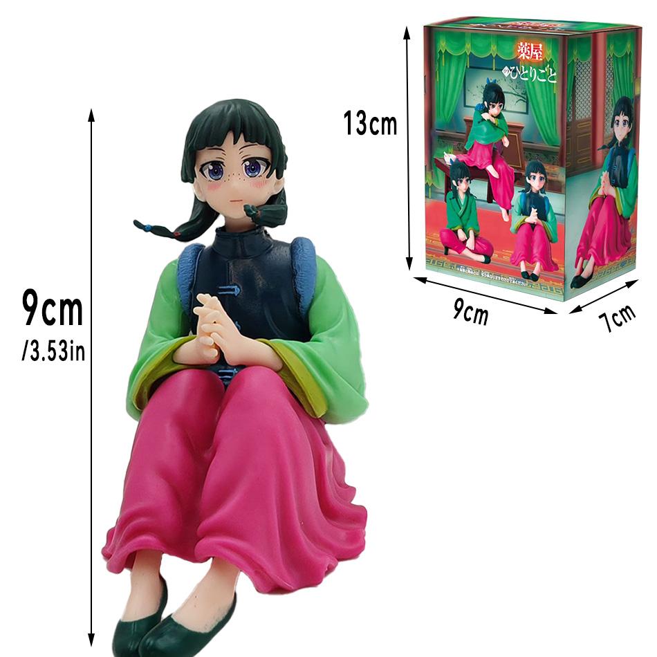 In Stock The Apothecary Diaries Maomao Jinshi Mini Figure Anime Periphery Kawaii Sitting Toys Desktop Car Ornaments Model Gifts
