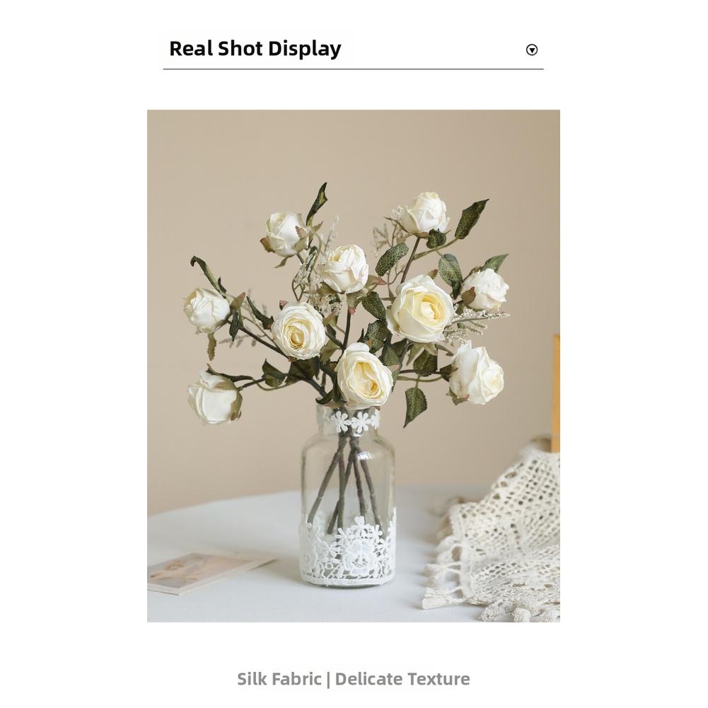Delicate Silk Petals Artificial Silk Rose Silk Rose Bouquet