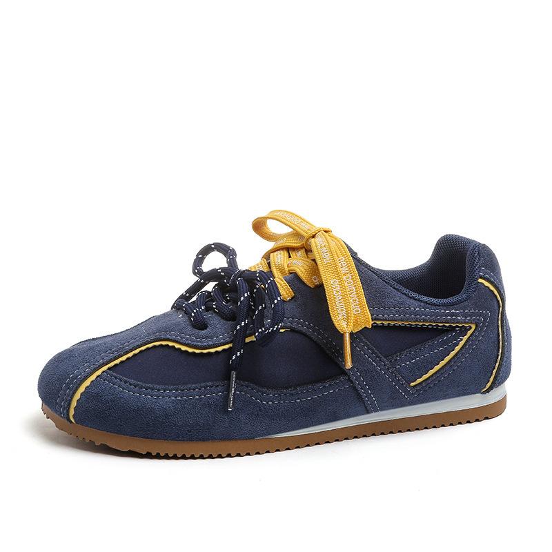 Autumn new thick-soled heightening women's retro casual sports shoes running shoes single shoes