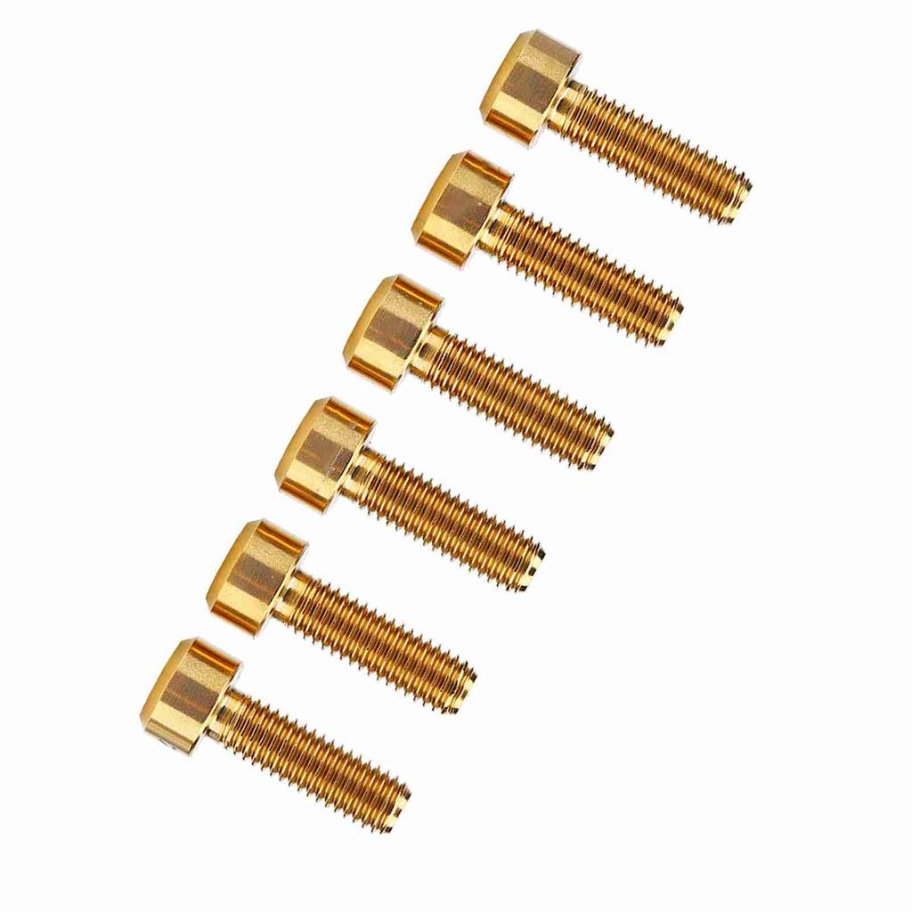 6pcs Set M5*16mm Alloy Bike Fixed Stem S For Mountain Stem ( )