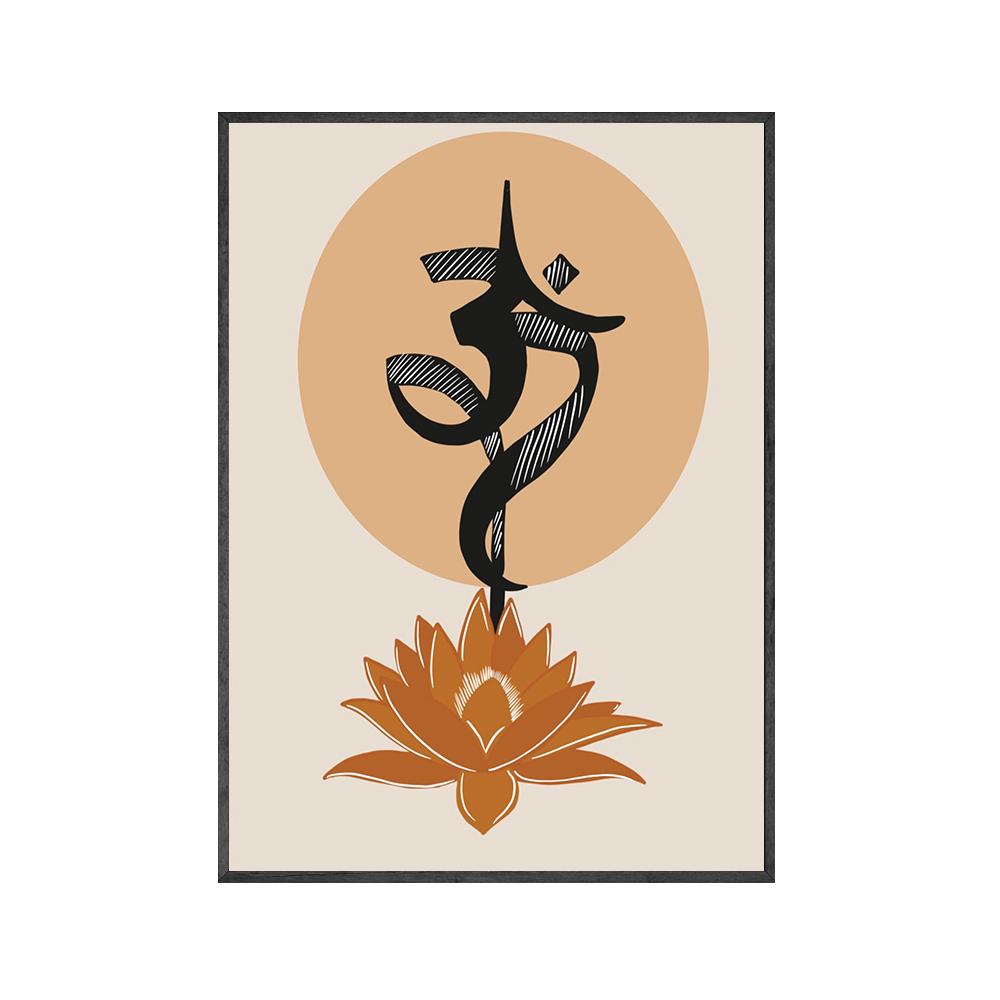 

Ганеша ОМ Настенный декор Художественные принты Индийский Будда Медитация Чакра Йога Спорт Холст Картина для гостиной Спальня без рамы 30x40cm No Framed