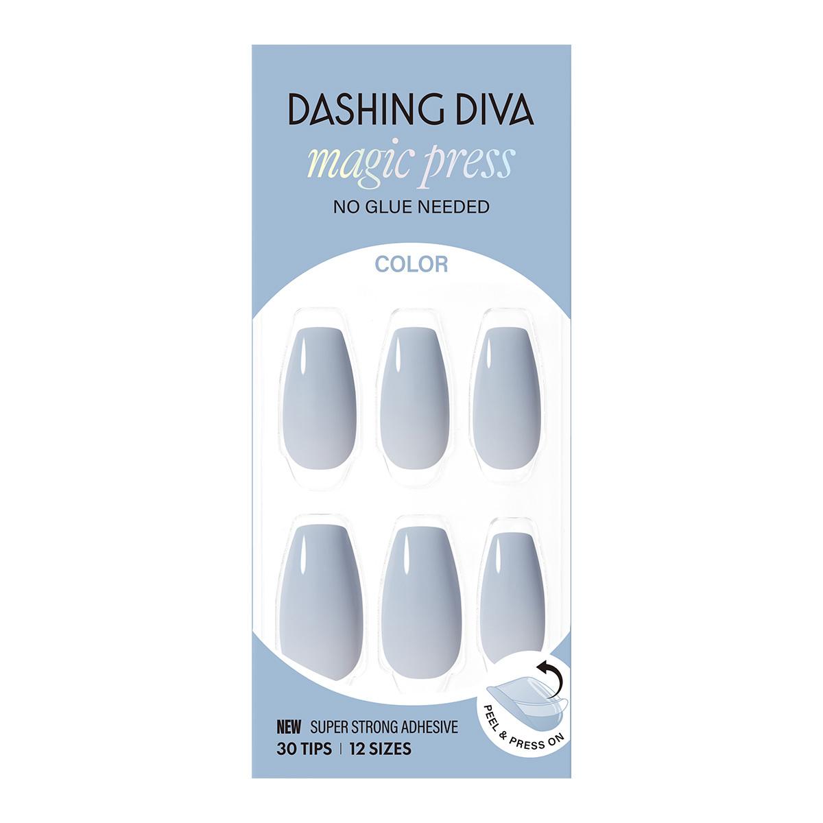 

DASHING DIVA Magic Press Color Nail/Pedi 19 types Blue gray