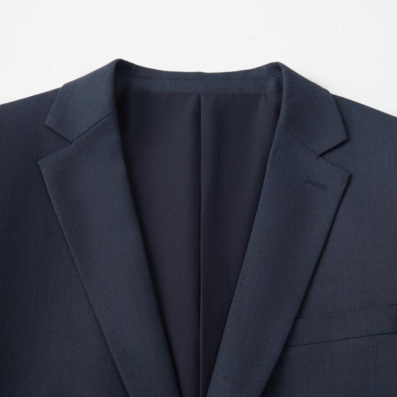Shanshan Men's Classic Striped Business 3-Piece Suit