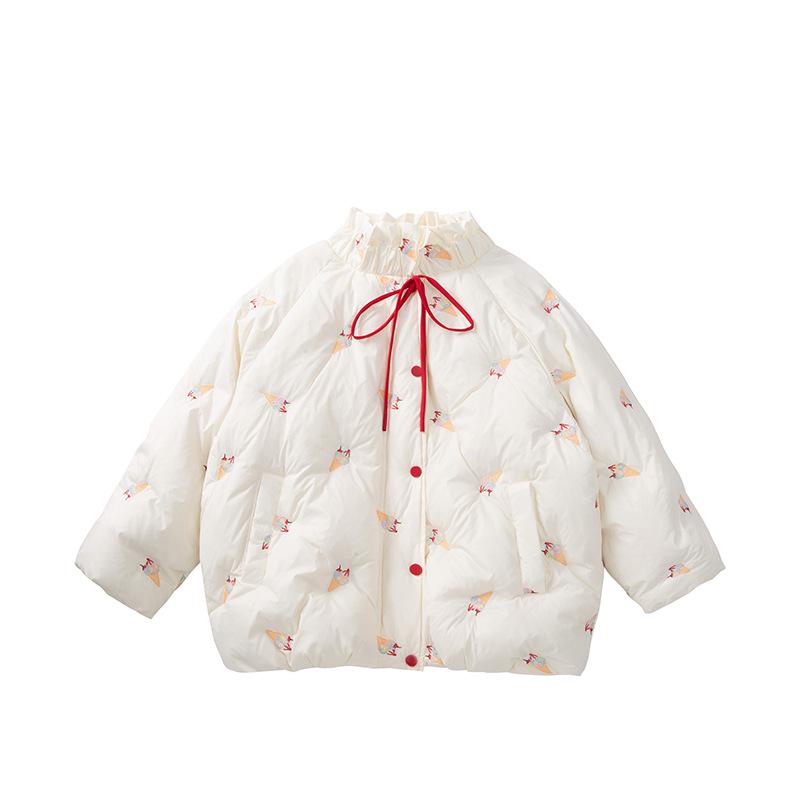 Girls' 2025 Korean-Style Thick Down Jacket - Stylish Autumn/Winter Outerwear
