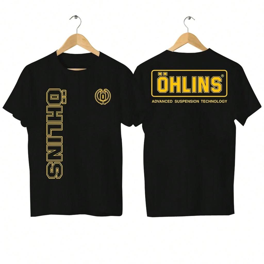 Summer Tshirt Amazing Tees Ohlins Shock Suspension Car Motorcycle Sport Racing T Shirt Oversized T-Shirt Kids Tops